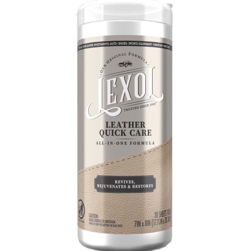 Lexol LXWQC28 28 Sheet Wipes Deep Treatment Leather Cleaner and Conditioner