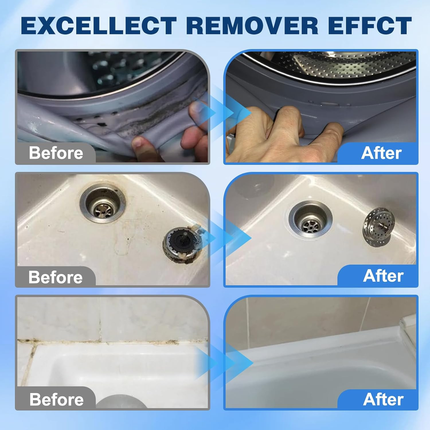 Home Stain Cleaner Gel, Washing Machine Cleaner with Brush, Home Removergel