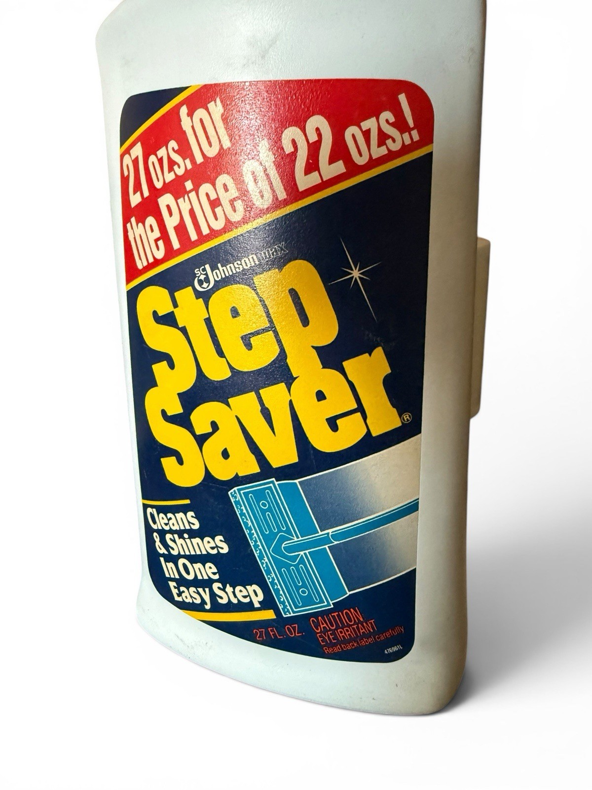 SC Johnson Step Saver Clean & Shine 1990 Floor Care Cleaner VTG Prop ~85% Full