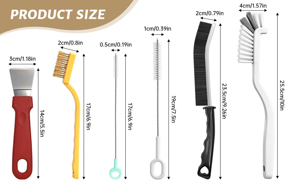 15Pcs Household Gap Cleaning Brush Set, Grout Cleaner Brush, Hard Bristle