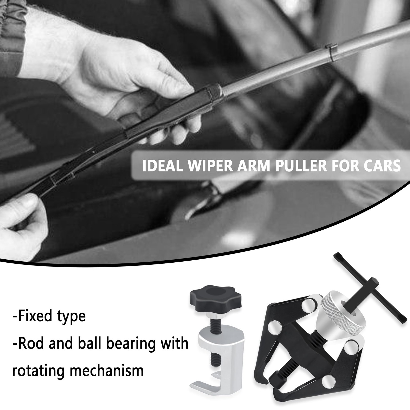 Windshield Wiper Arm Removal Tool Kit Bearing Battery Terminal Puller Auto Car