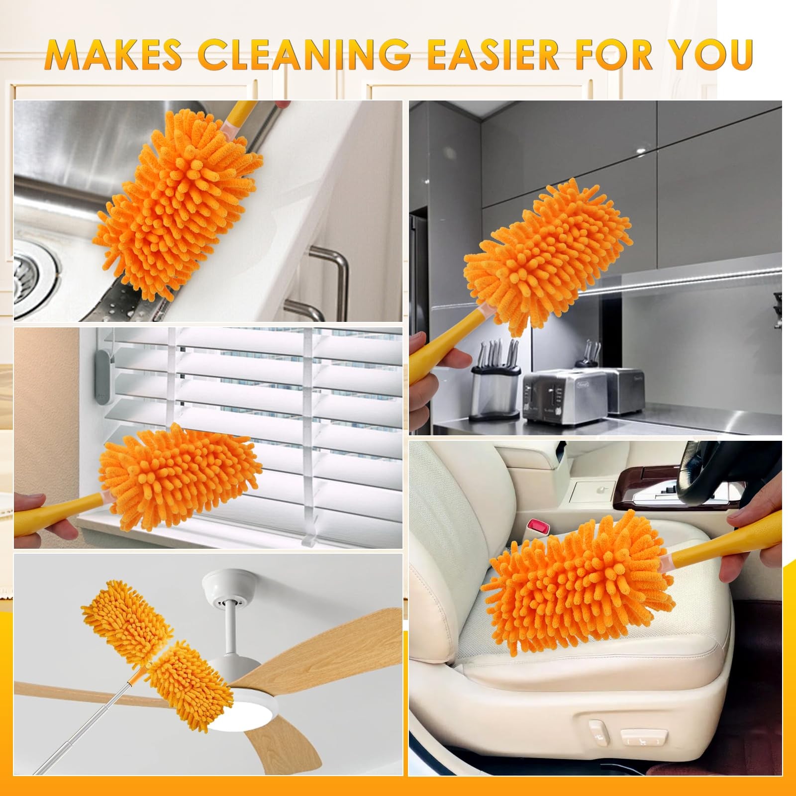 Dusters for Swiffer – Reusable Duster Refill Compatible with Swiffer Hand Dus…