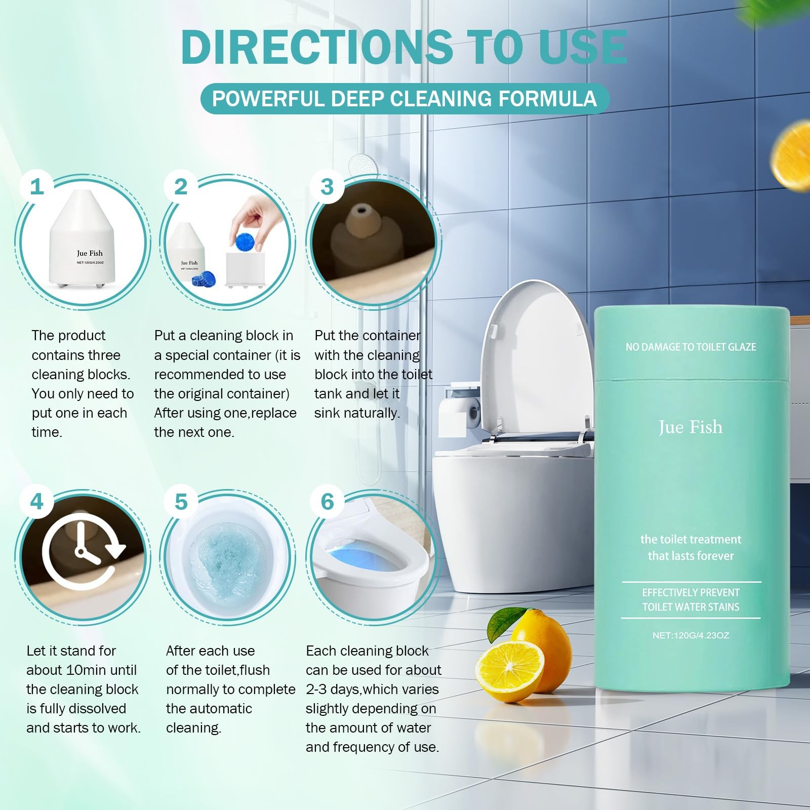 Krazy Klean Toilet Cleaner – Automatic Flush-Activated | Plant-Based Freshness |