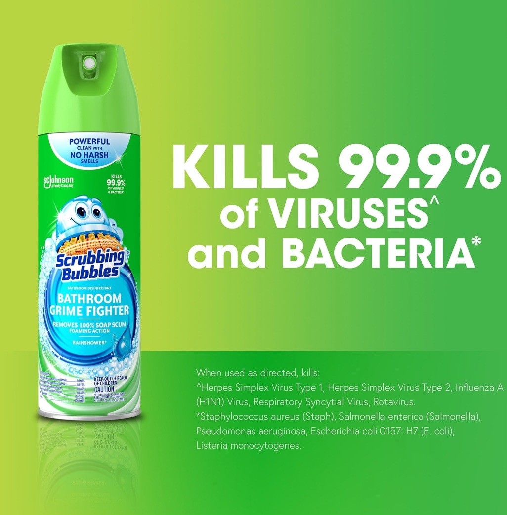 Scrubbing Bubbles Bathroom Cleaner, Rainshower, 4 ct., 100 oz.
