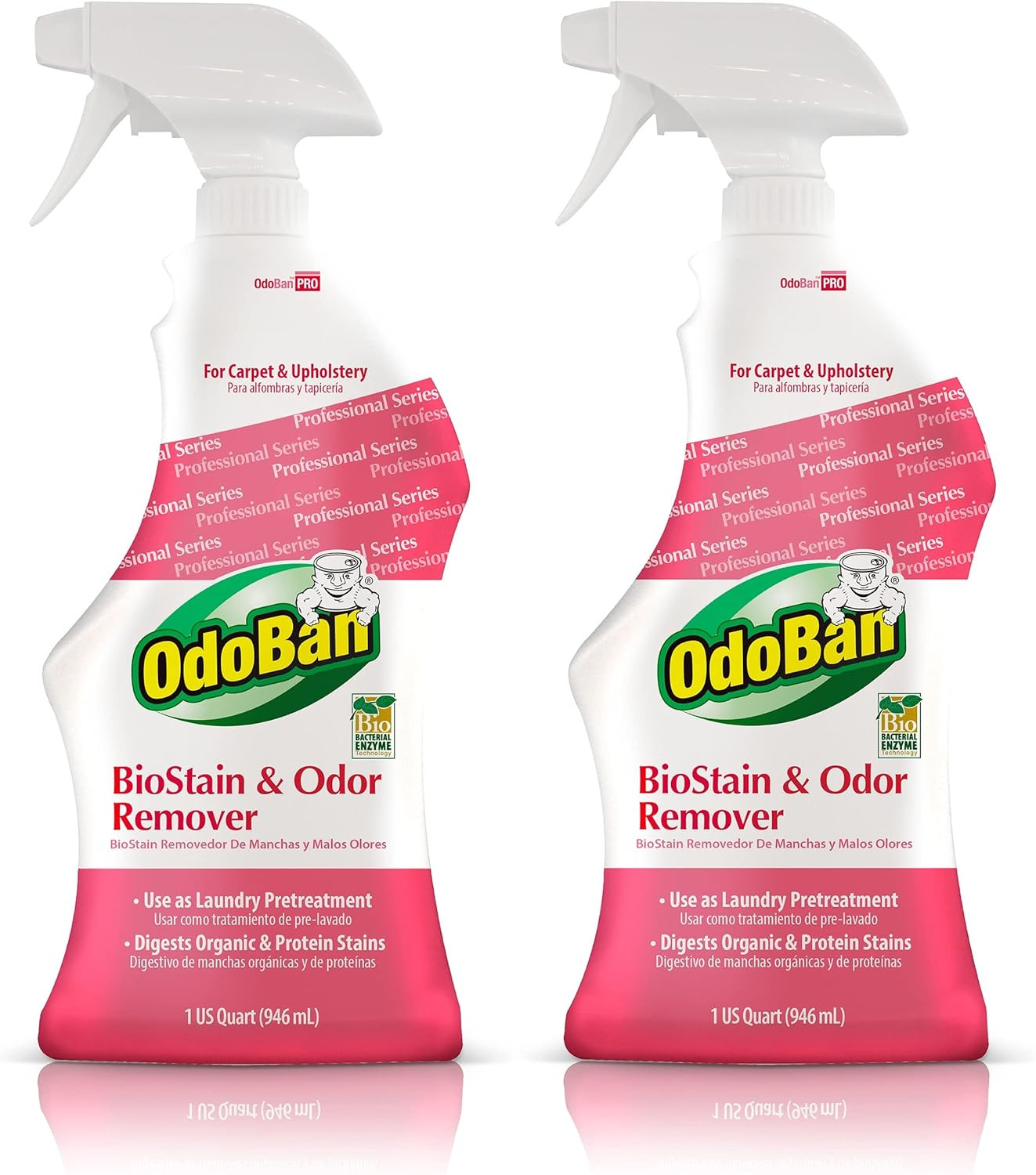 Professional Cleaning Biostain and Odor Remover for Carpet and Upholstery, Made