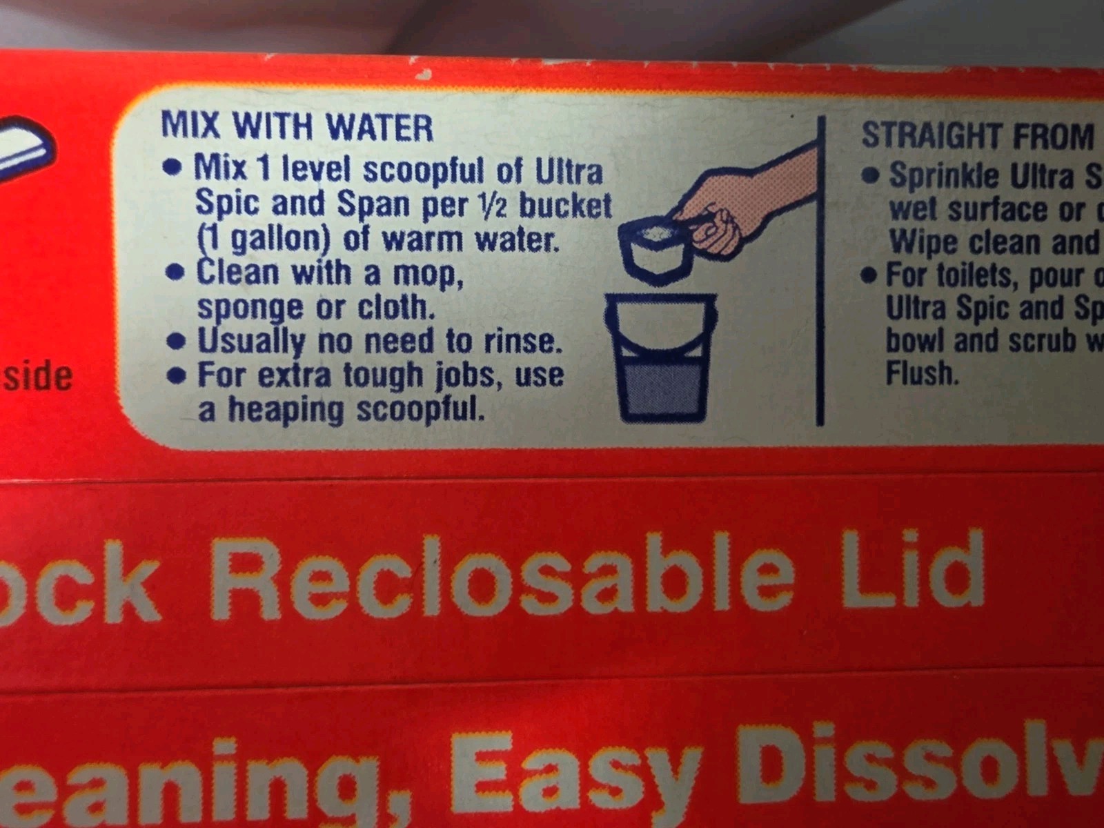 Vintage 3 Ultra Spic and Span Multi Purpose Cleaner Powder 12.4oz