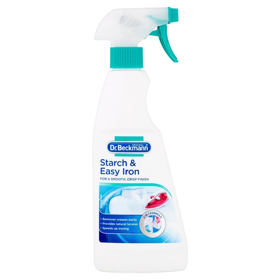Dr Beckmann Starch & Easy Iron Spray 500ml, 2-in-1 Formula gives a Crisp Finish