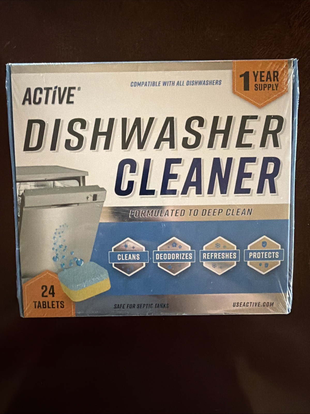 Dishwasher Cleaner And Deodorizer Tablets 24 Pack Deep Cleaning New Sealed