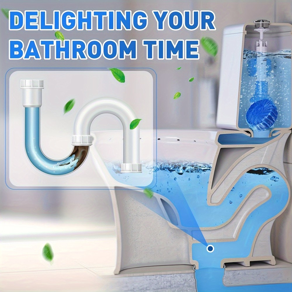 High Quality 48pcs Automatic Toilet Tank Cleaner Tablets fits Bathroom Freshness