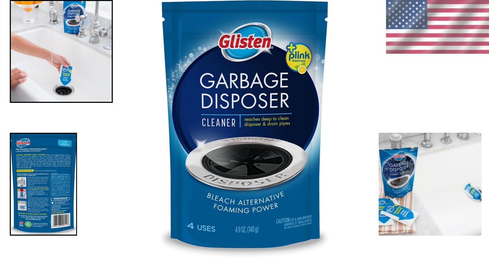 20 Count Disposer Care Cleaner – Powerful Lemon Foaming Strips for Kitchen Use