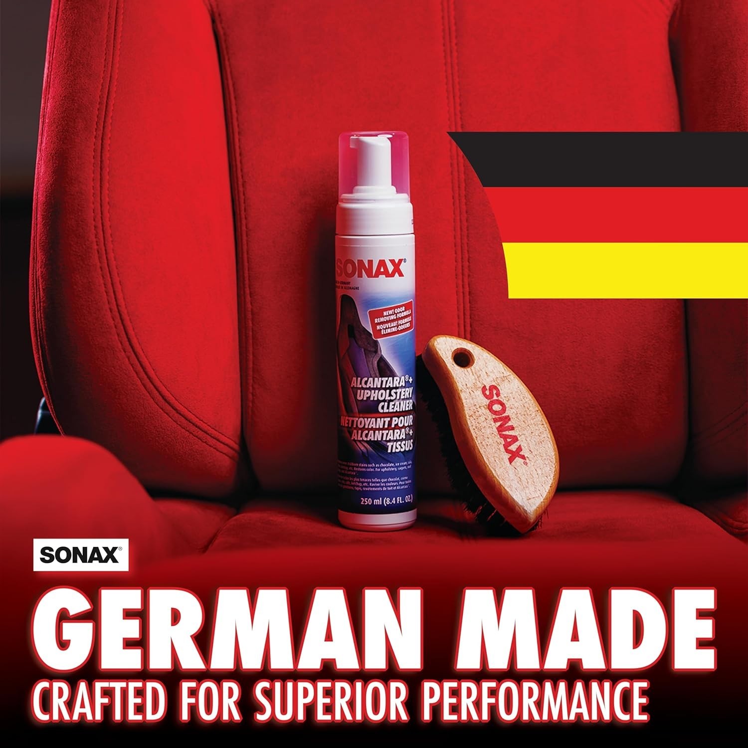 Upholstery and Alcantara Cleaner 206141, Foaming Alcantara Synthetic Suede Cl…