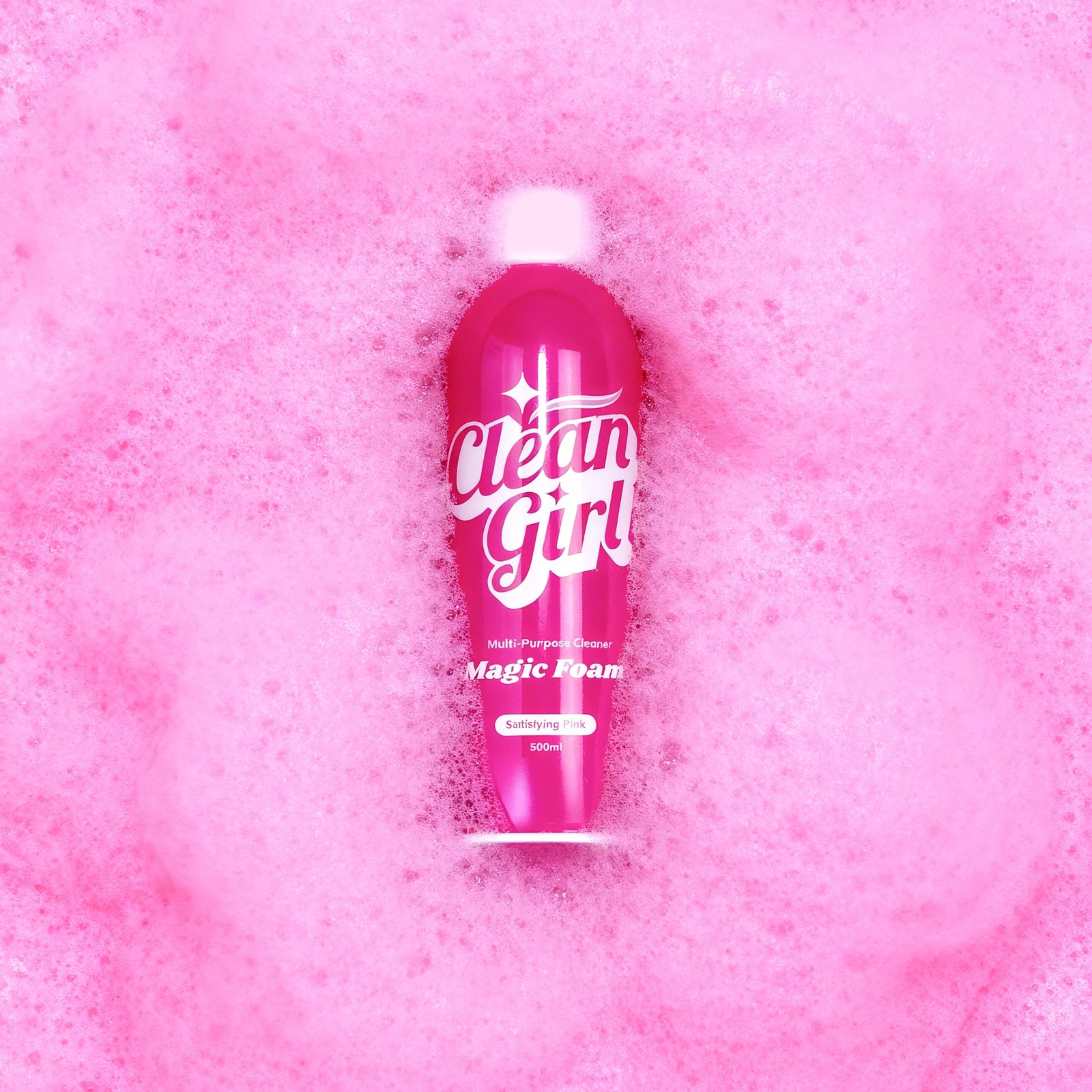 Magic Foam Multi Purpose Cleaner Spray, Pink Foam Bathroom Cleaner, Kitchen D…