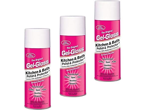 Gel-Gloss TRKIT-GA12.DBL Kitchen and Bath Polish and Protector (3)