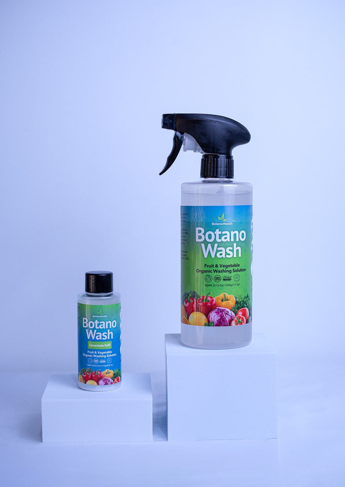 Botano Wash Organic Produce Cleaner Spray | 16.9 oz Ready to Use | BotanoGrow