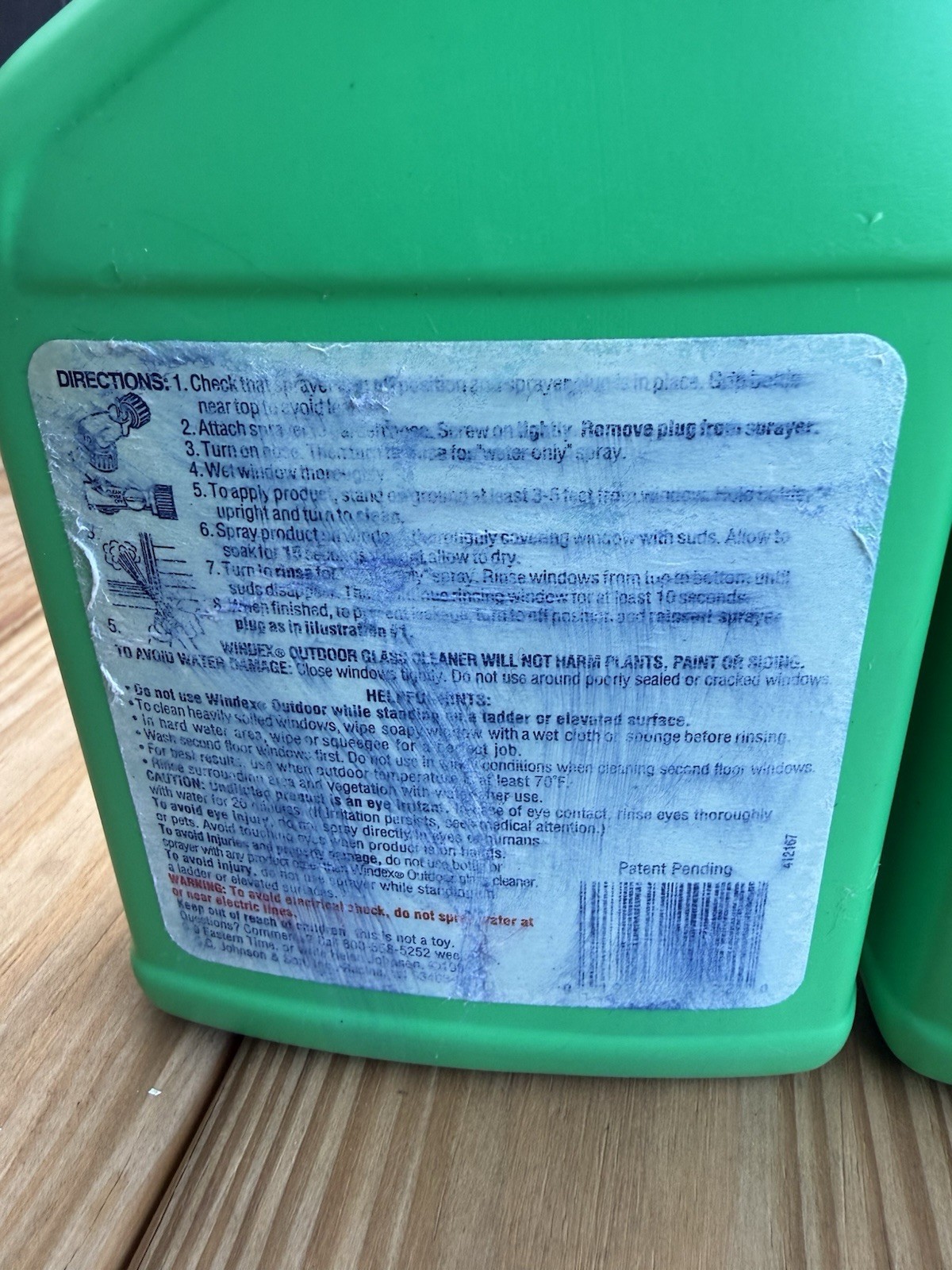 NEW Windex Outdoor Concentrated Glass Cleaner 32 fl oz 2 Full 1 At 50% Vintage
