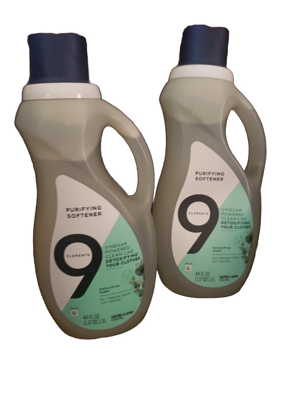 9 Elements Fabric Softener Eucalyptus 44 oz Pack of Two