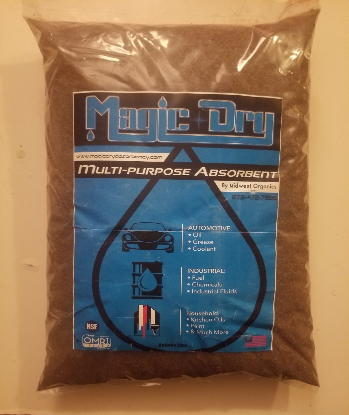 Magic Dry Multi-Purpose Absorbent (5 LB Bag) original packaging