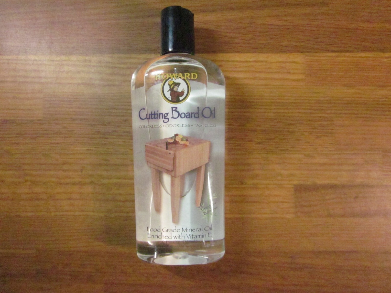Howard BBB012 Butcher Block and Cutting Board Food Grade Safe Mineral Oil 12 oz
