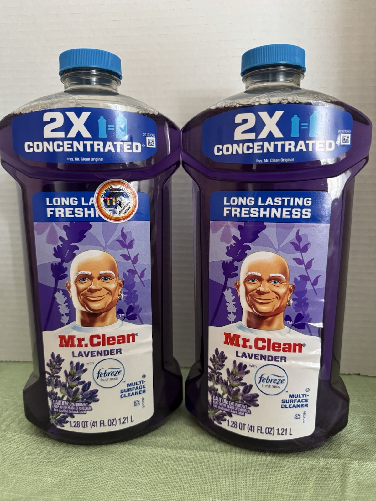 Mr. Clean 2X Concentrated Multi-Surface Cleaner, 41 Oz. 2 Pack Febreze Lavender