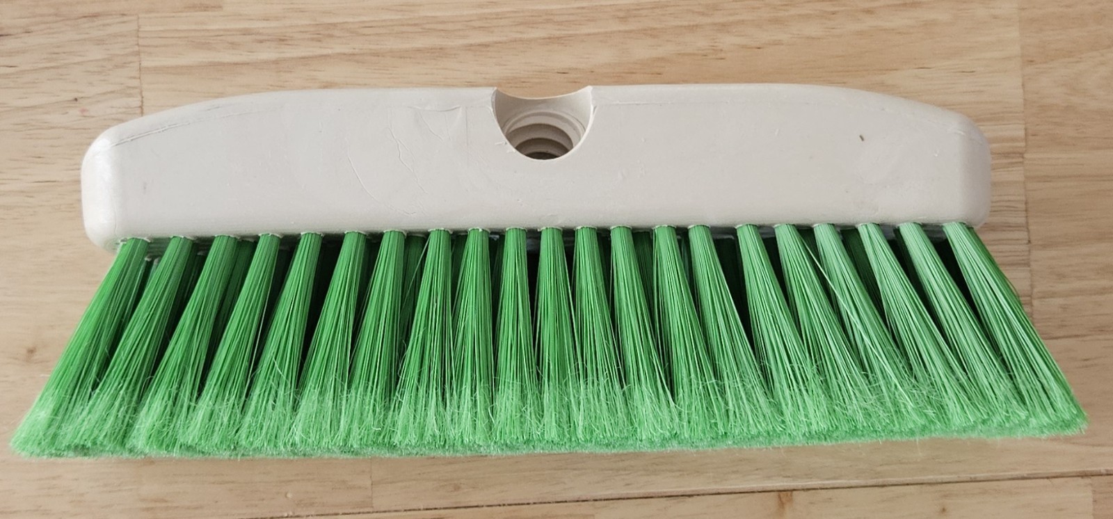 10″ Green Obround Flow Through Scrub Brush for Cleaning-Car Wash Brush