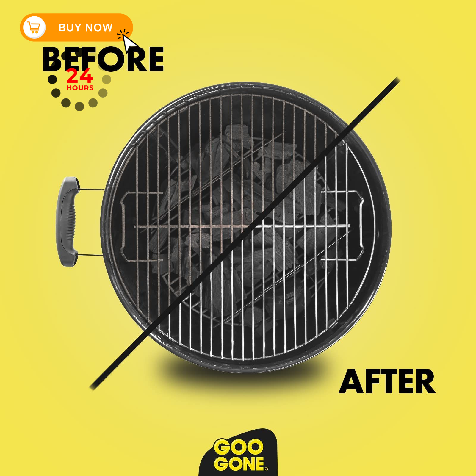 Goo Gone Grill and Grate Cleaner – 24 Ounce – 24 Fl Oz (Pack of 1), Clear