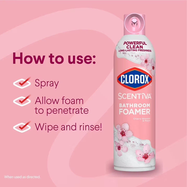 Bathroom Foamer, Cherry Blossom and Peach, 20 Ounces