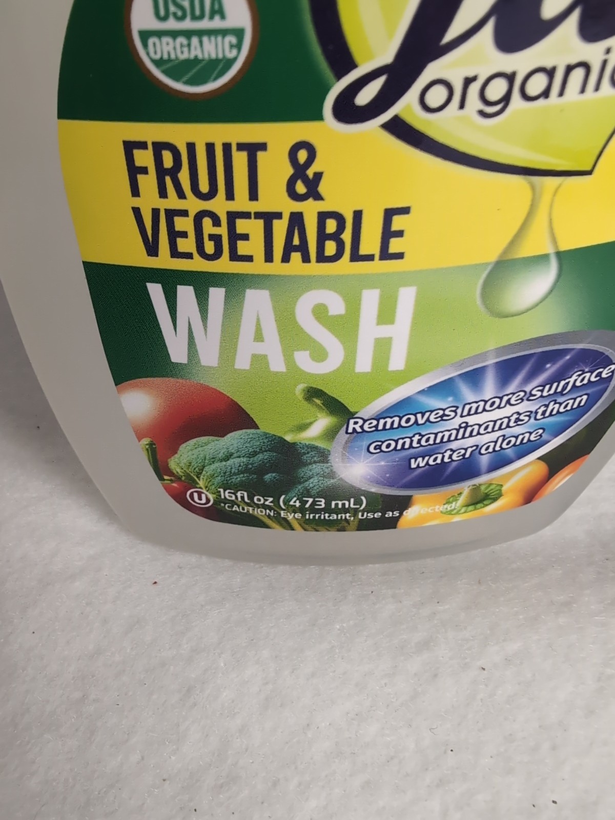 4x FIT Organic Fruit and Vegetable Wash Spray Bottle, Clear, 16 Fl Oz Ea Eco-fri