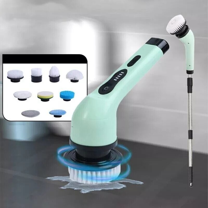 Wireless Home Cleaning Electric Rotating Cleaner Bathroom Window Kitchen Brushes