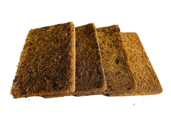 Dish Scrubber x4, Coconut Husk, Washing Pad, Eco Product, 12cm x 7.5cm x 1cm