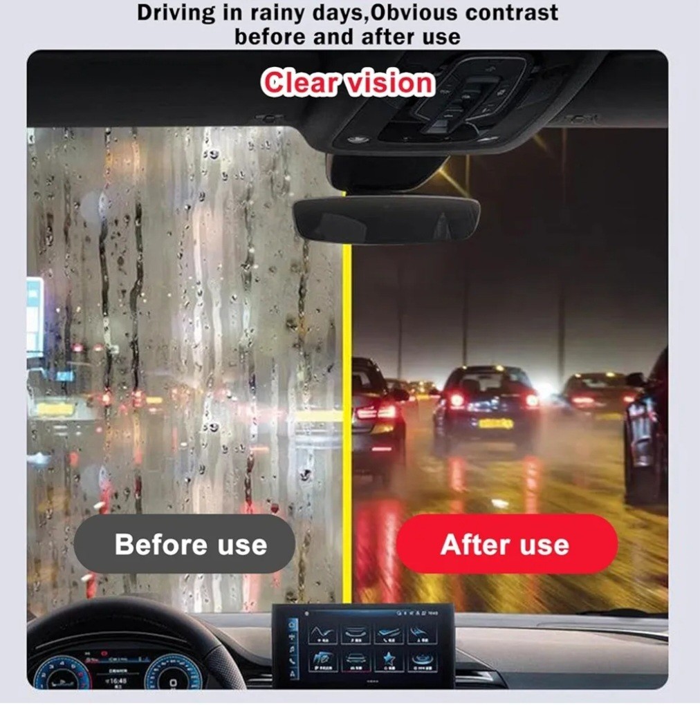 Automotive Oil Film Cleaning Brush, Windshield Cleaner for Car Windows & Glass