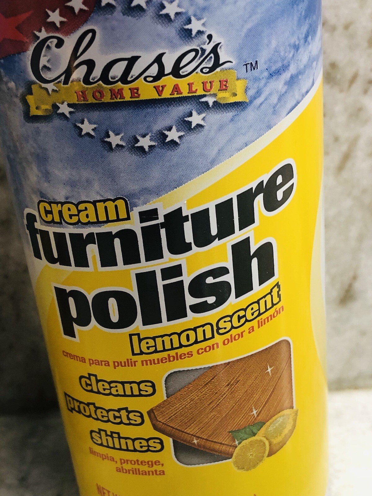 6oz Chase Home Value Cream Furniture Polish Lemon Scent-New-SHIPS N 24 HRS RARE