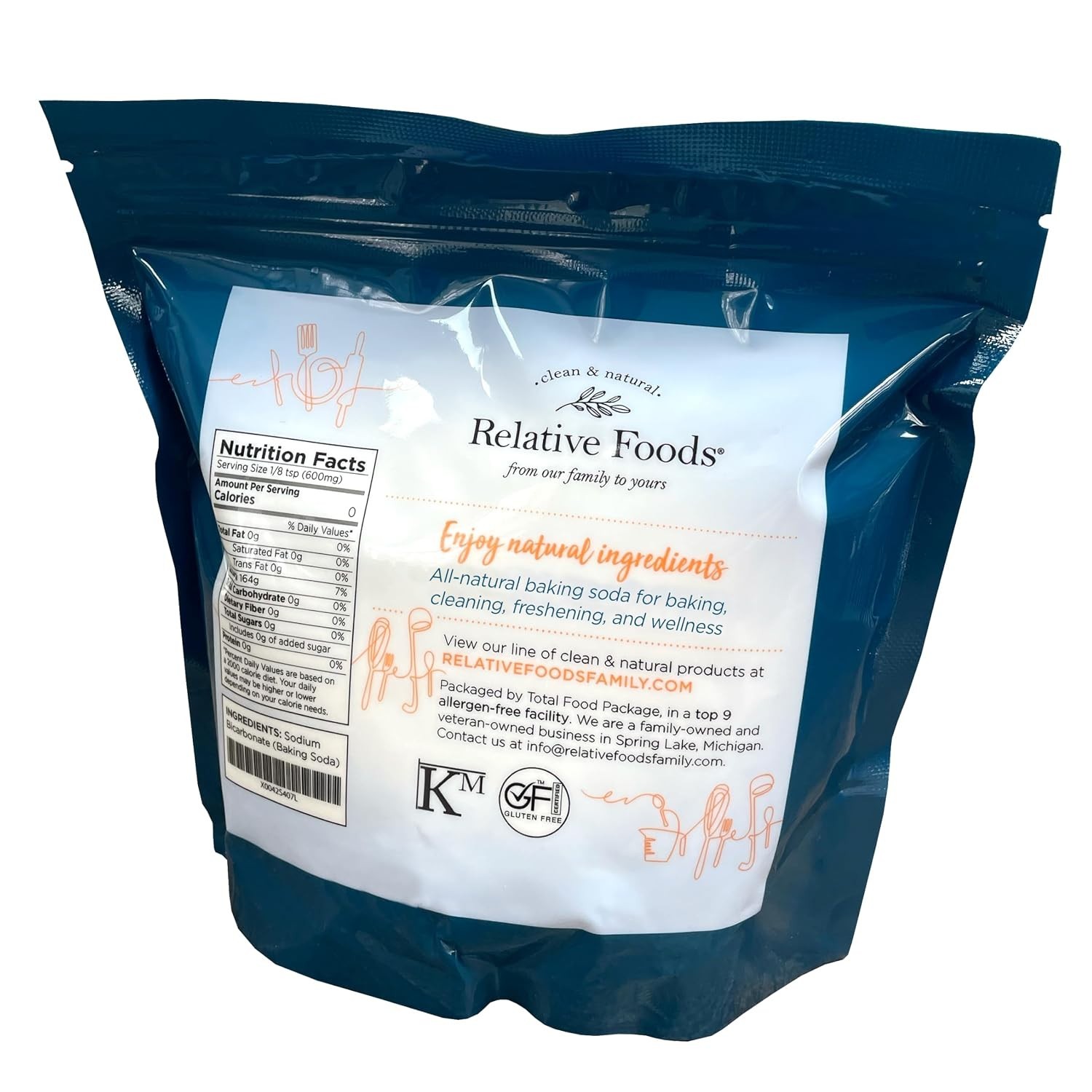 Gluten-Free Baking Soda 2 Lbs – Pure Sodium Bicarbonate