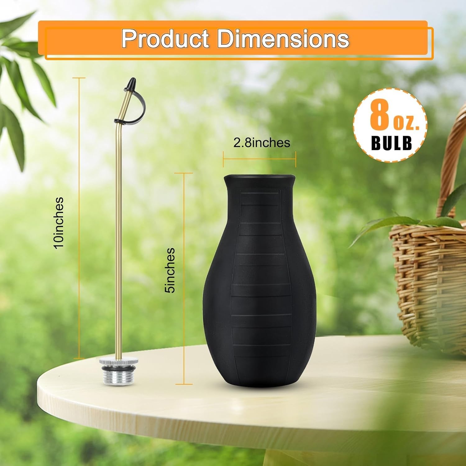 Diatomaceous Earth Duster, Powder Sprayer, Garden Duster Applicator Dispenser wi