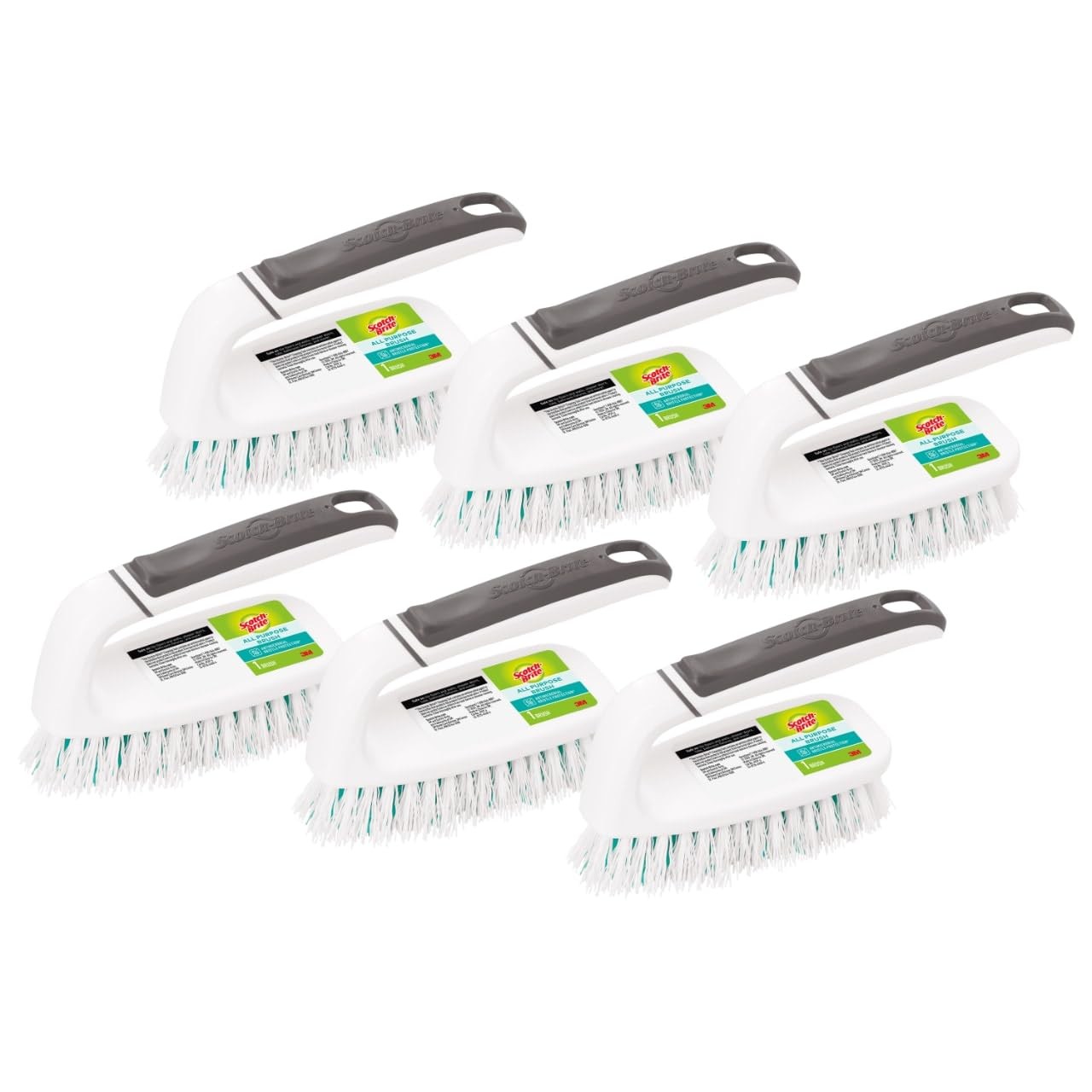 ScotchBrite All Purpose Brush, For Tile Floors and Walls, Shower Doors, Tubs,…