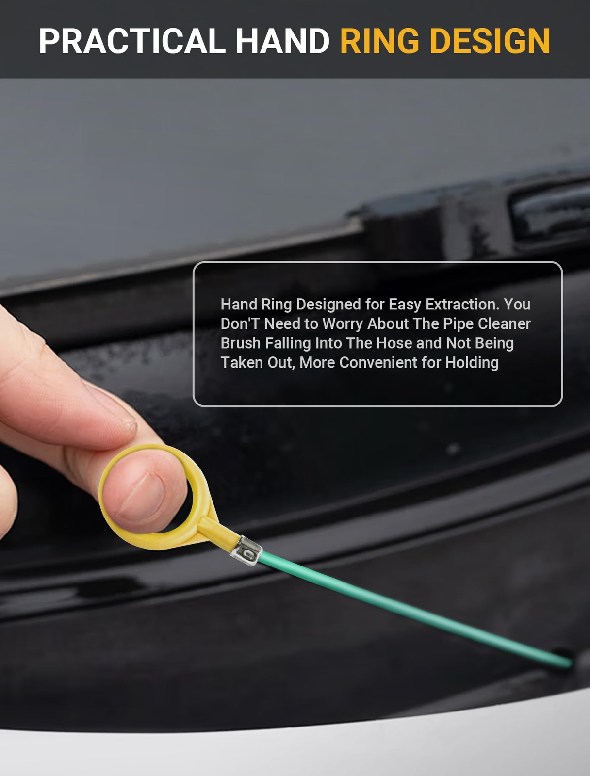 Upgraded Auto Sunroof Cleaning Tool, Long 120 Inch Flexible Drain Brush for Car