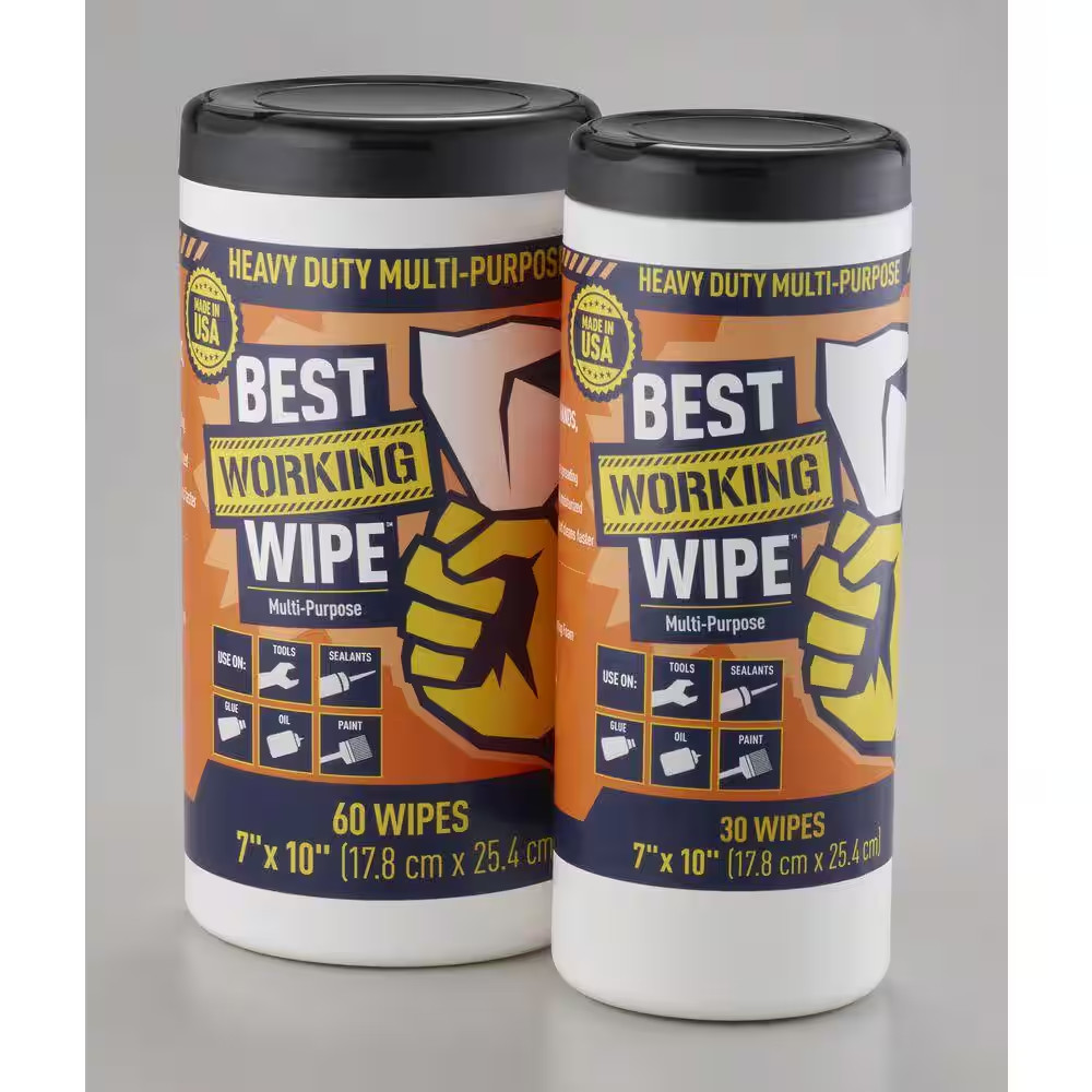 60 1 Quart Paint Cleanup Wipes for Latex/Oil Based Paints Paint Cleanup Wipes fo