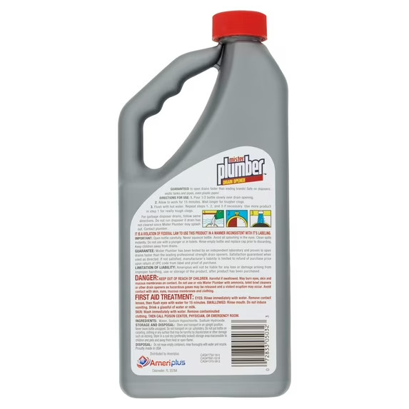Mister Plumber Professional Formula Drain Opener Liquid 32 fl oz Scent Free