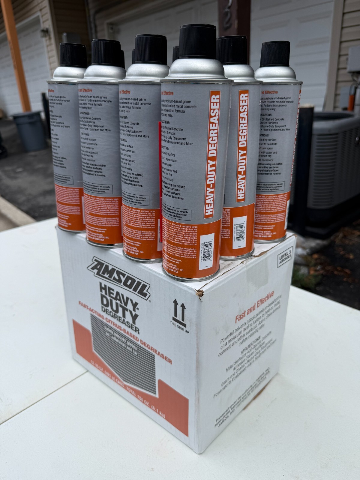 AMSOIL Heavy Duty Citrus Degreaser Spray 15 oz Aerosol Case of 12 Cans New Seale