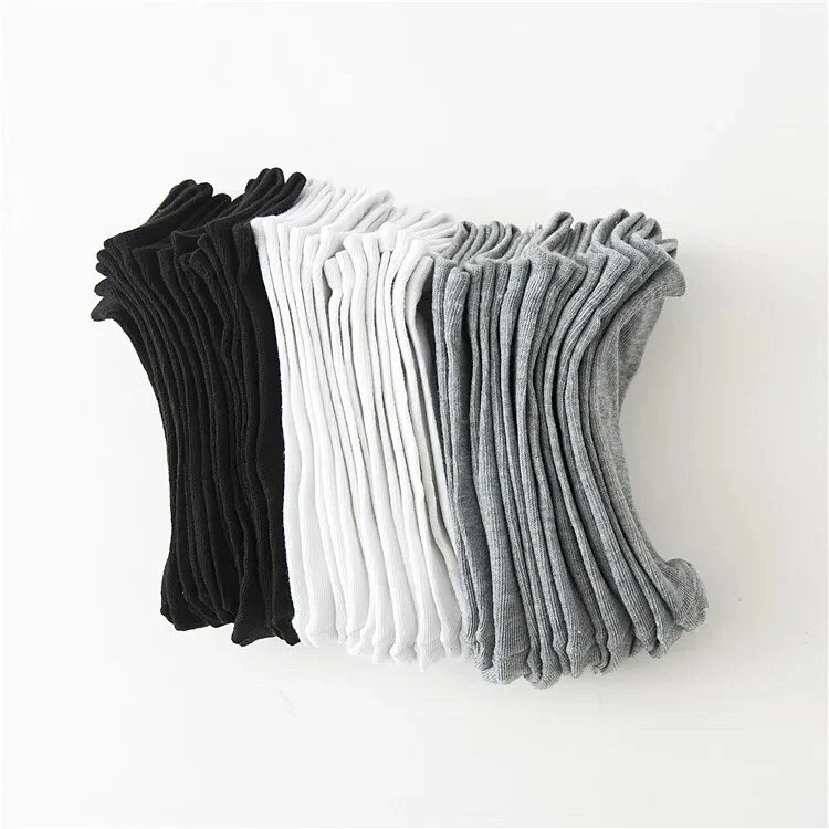 Socks women, 15 pairs ( 5 White, 5 Grey, 5 Black)