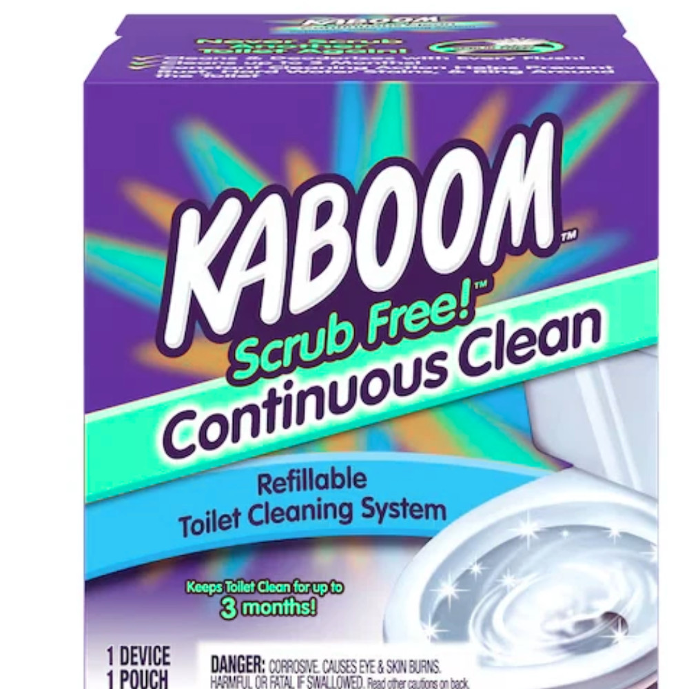 Kaboom Scrub Free Continuous Clean Toilet Cleaning System – Automatic Toilet Bow