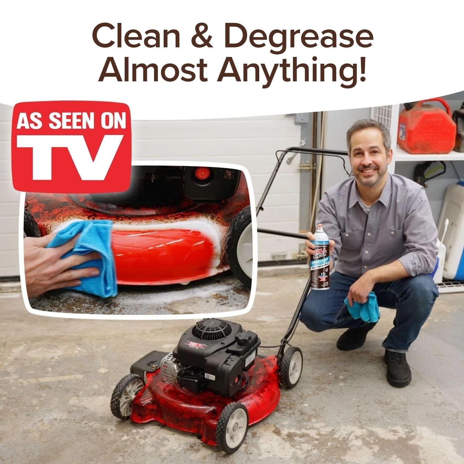 Bull Shot Pro Foaming Degreaser & Grime Remover, Heavy-Duty Formula