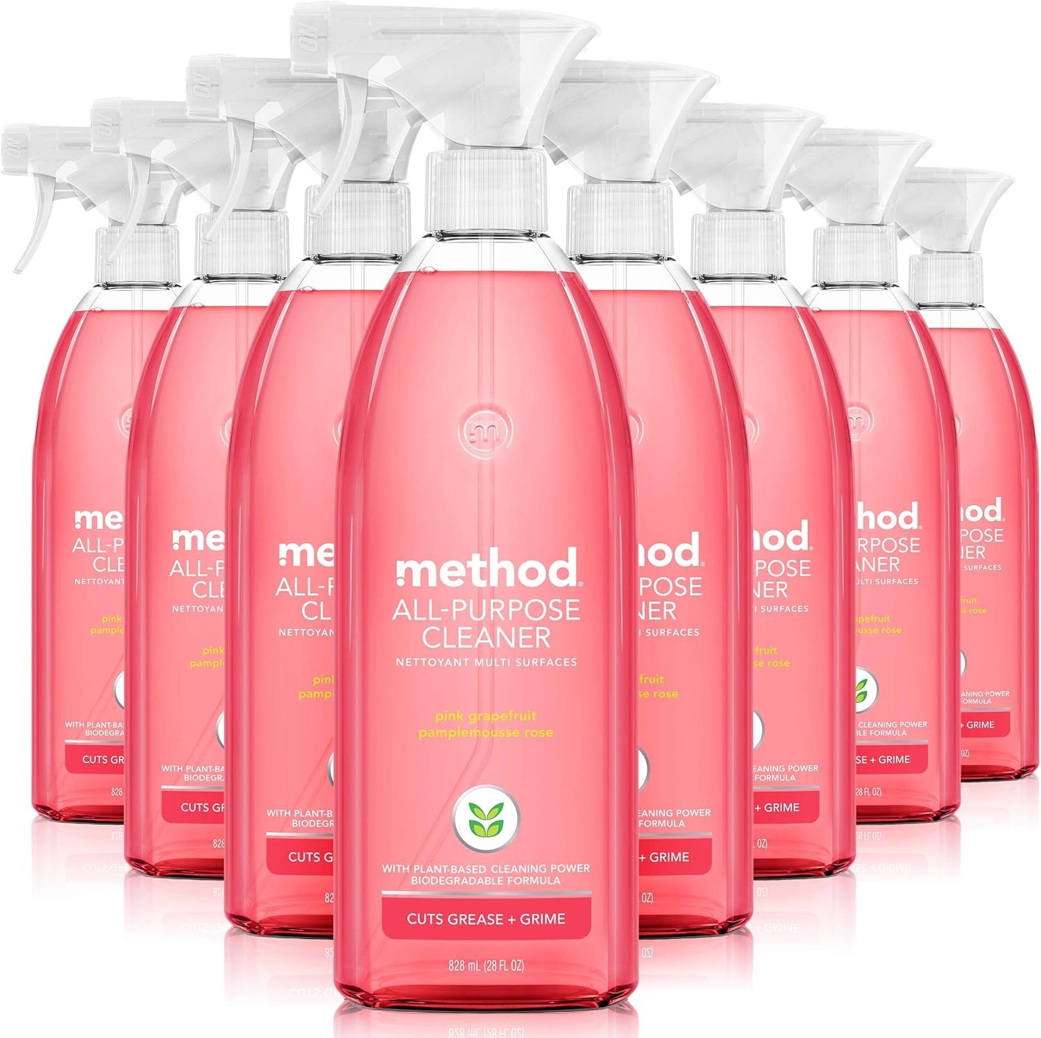All-Purpose Cleaner Spray – Pink Grapefruit Scent, 28 oz, Pack of 8