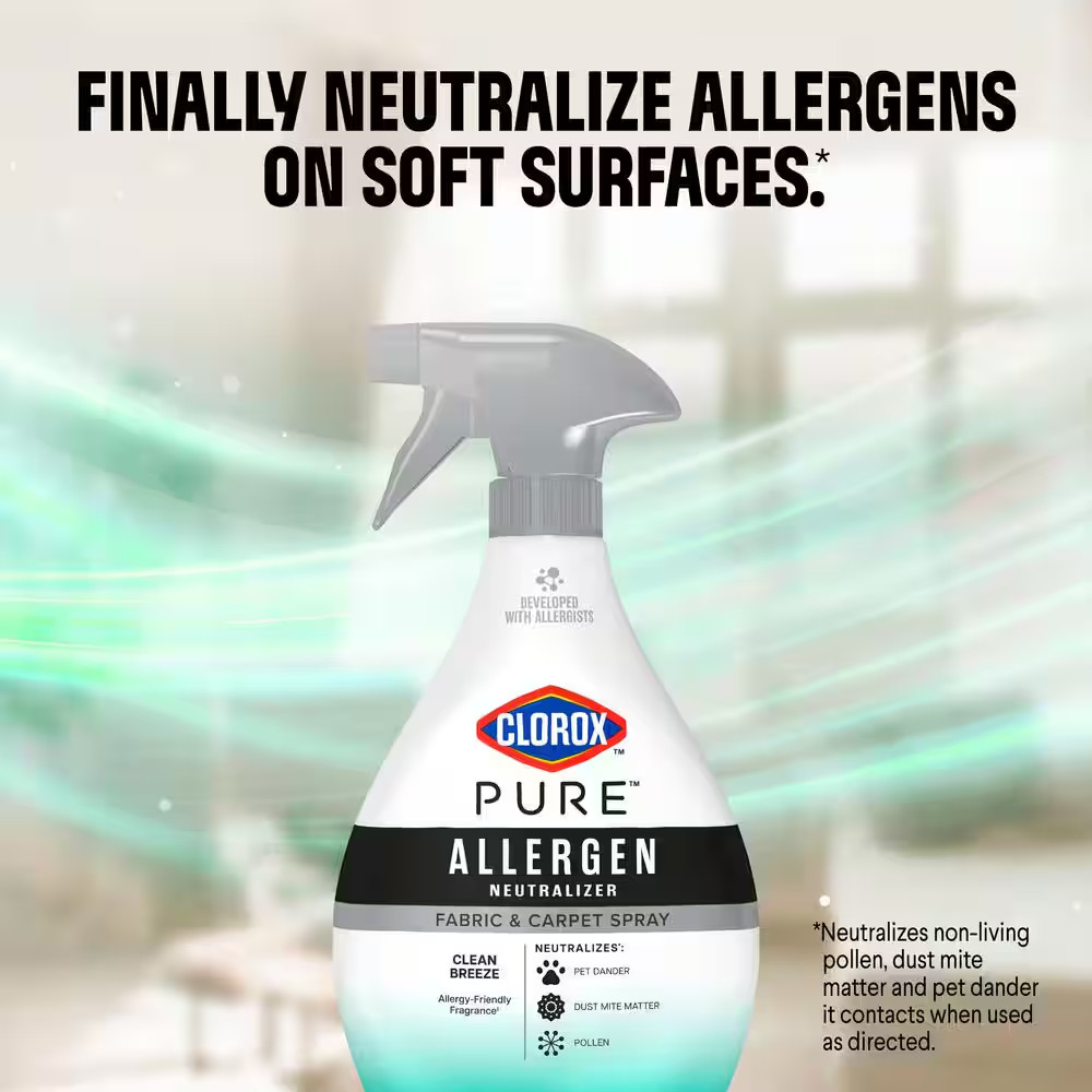 26 Oz. PURE Allergen Neutralizer Clean Breeze Fabric Refresher and Carpet Spray