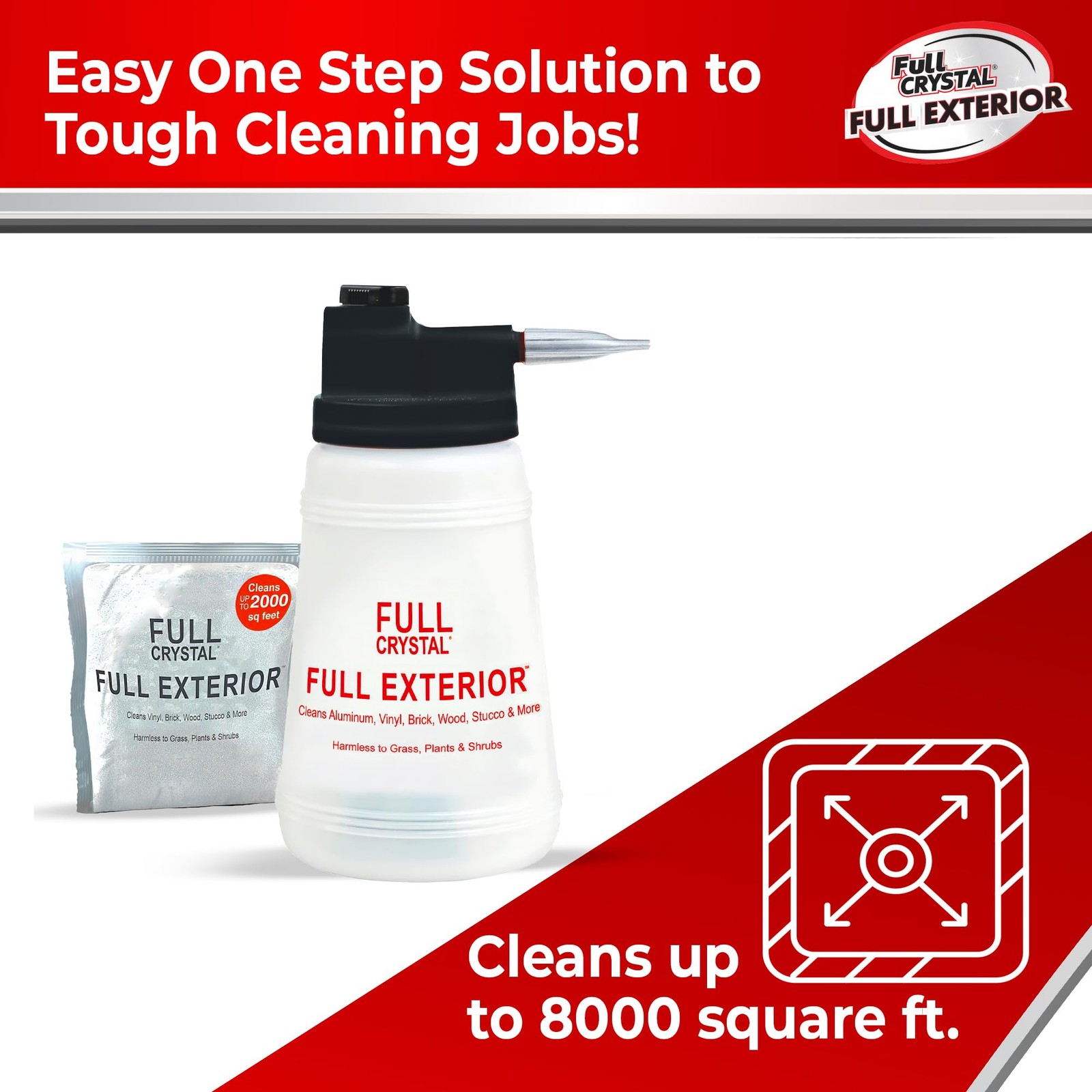 Full Exterior Kit – Bottle, Lid With Hose Attachment And One 4 Oz. Cry