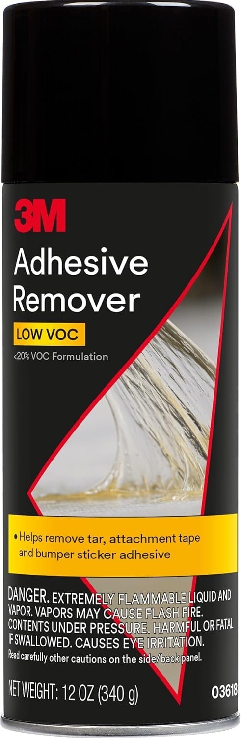 3M Adhesive Remover 12oz Aerosol Quickly Dissolves Adhesive,Tar,Attachment Tape