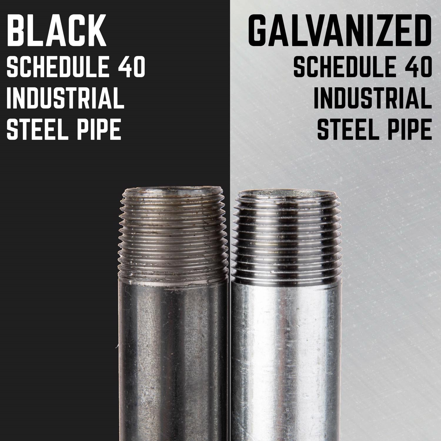 BK Products 3/4 in. MPT x 6 in. L Galvanized Steel Nipple (Pack of 5)