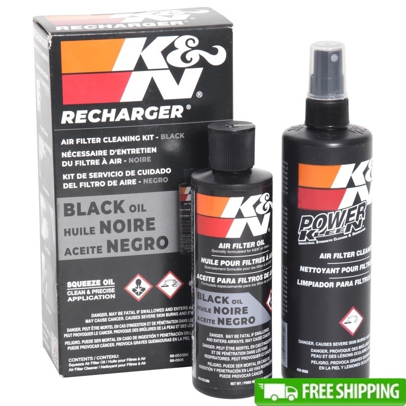 Recharger Kit Oiled Cotton Air Filters Power Kleen Cleaner Oil 20 oz 2 Pack New