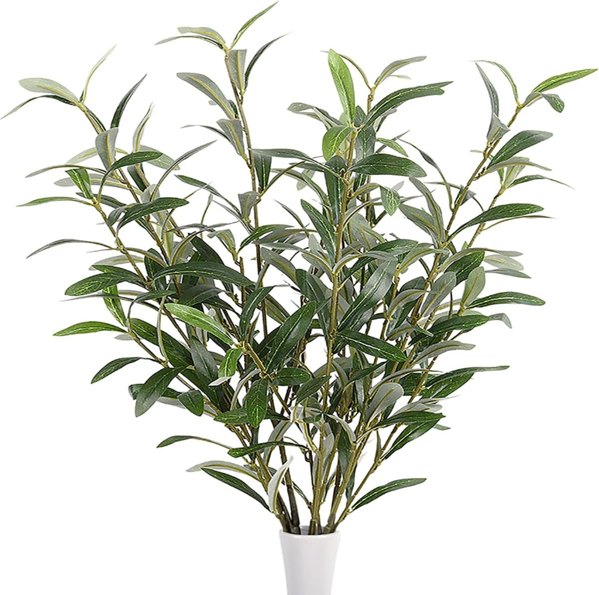 Szjias Olive Branches for Vases Faux Olive Branch Fake Olive Tree Branches Olive
