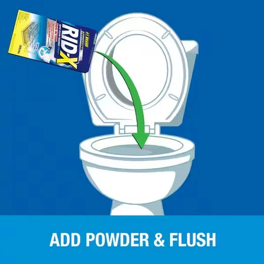 Professional Septic Tank Treatment Powder 19.6 oz 2 Dose Drain Cleaner