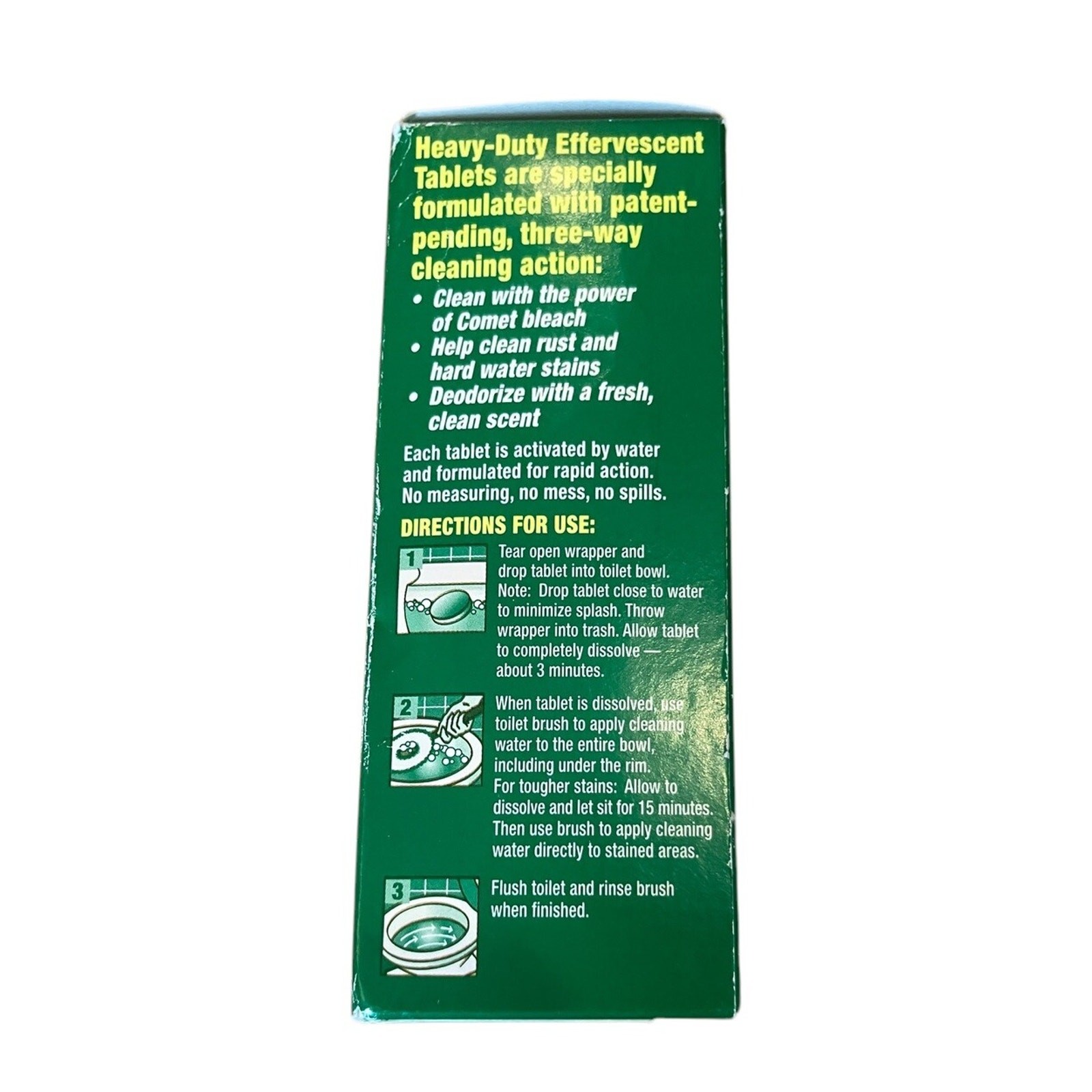Comet Toilet Tablets Bowl Cleaner Lot of 6 Effervescent Rare Discontinued 2003